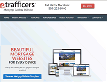 Tablet Screenshot of etrafficers.com